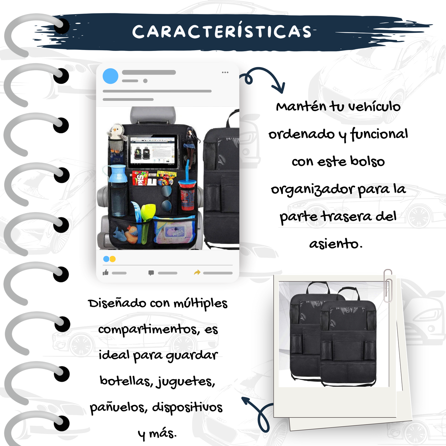 Bolso de Almacenamiento para Carro
