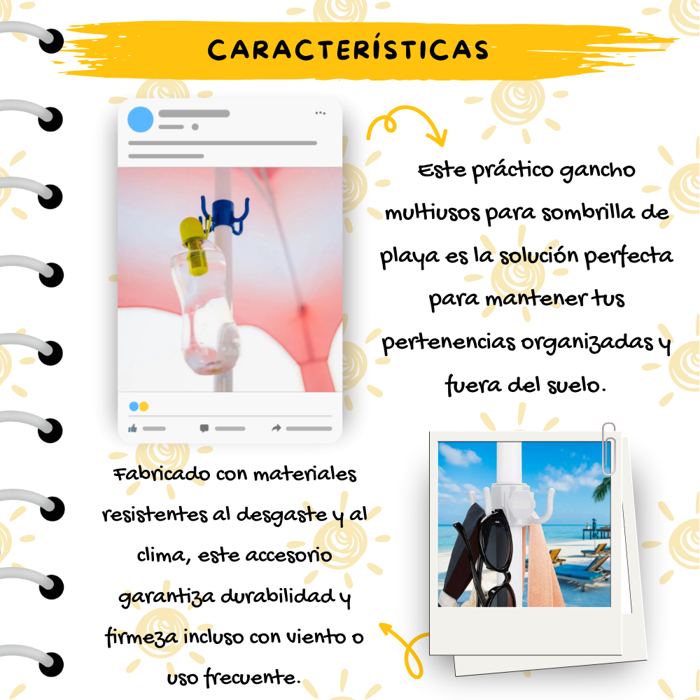 Gancho Multiusos para Sombrilla de Playa