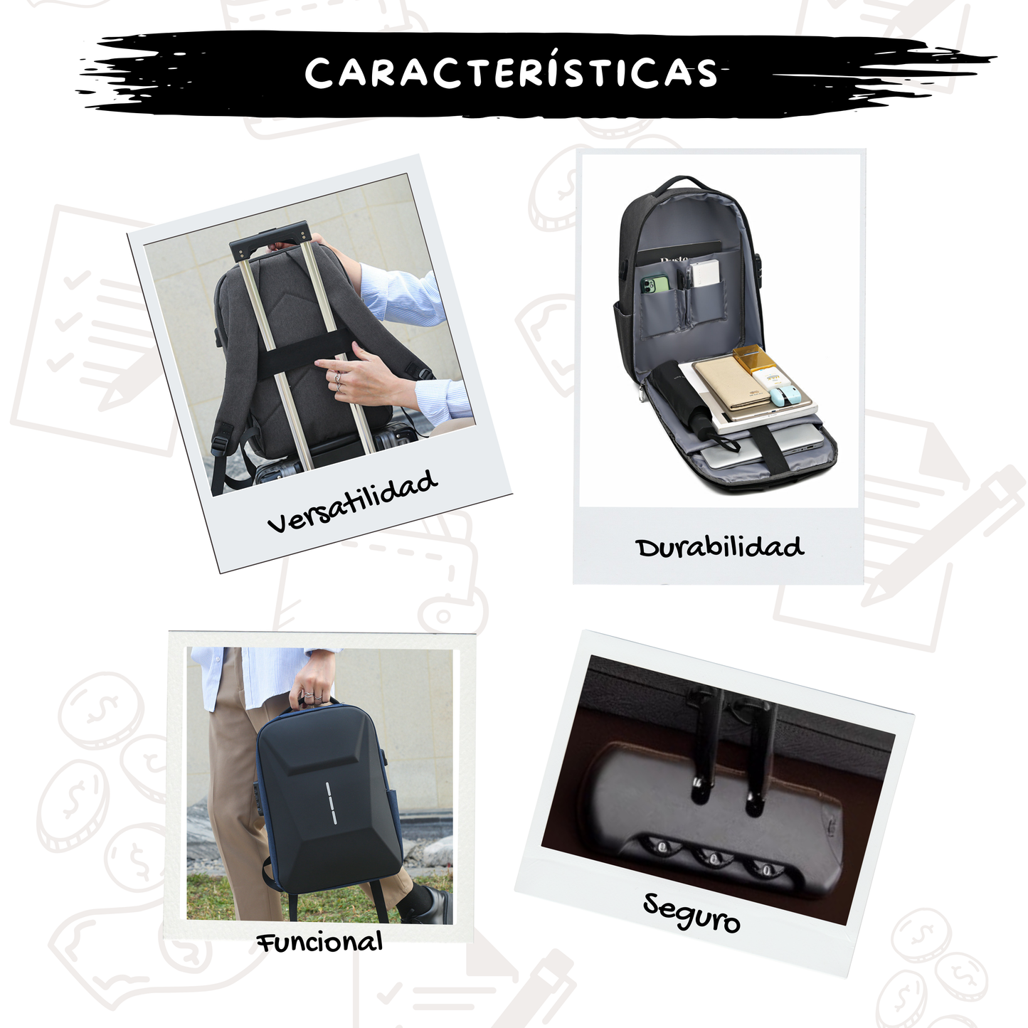 Mochila Antirrobo Con Puerto USB