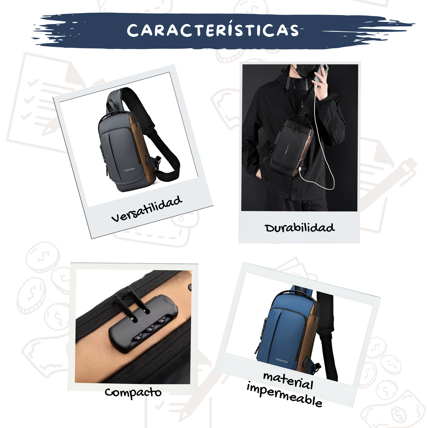 Bandolero Antirrobo con Puerto USB