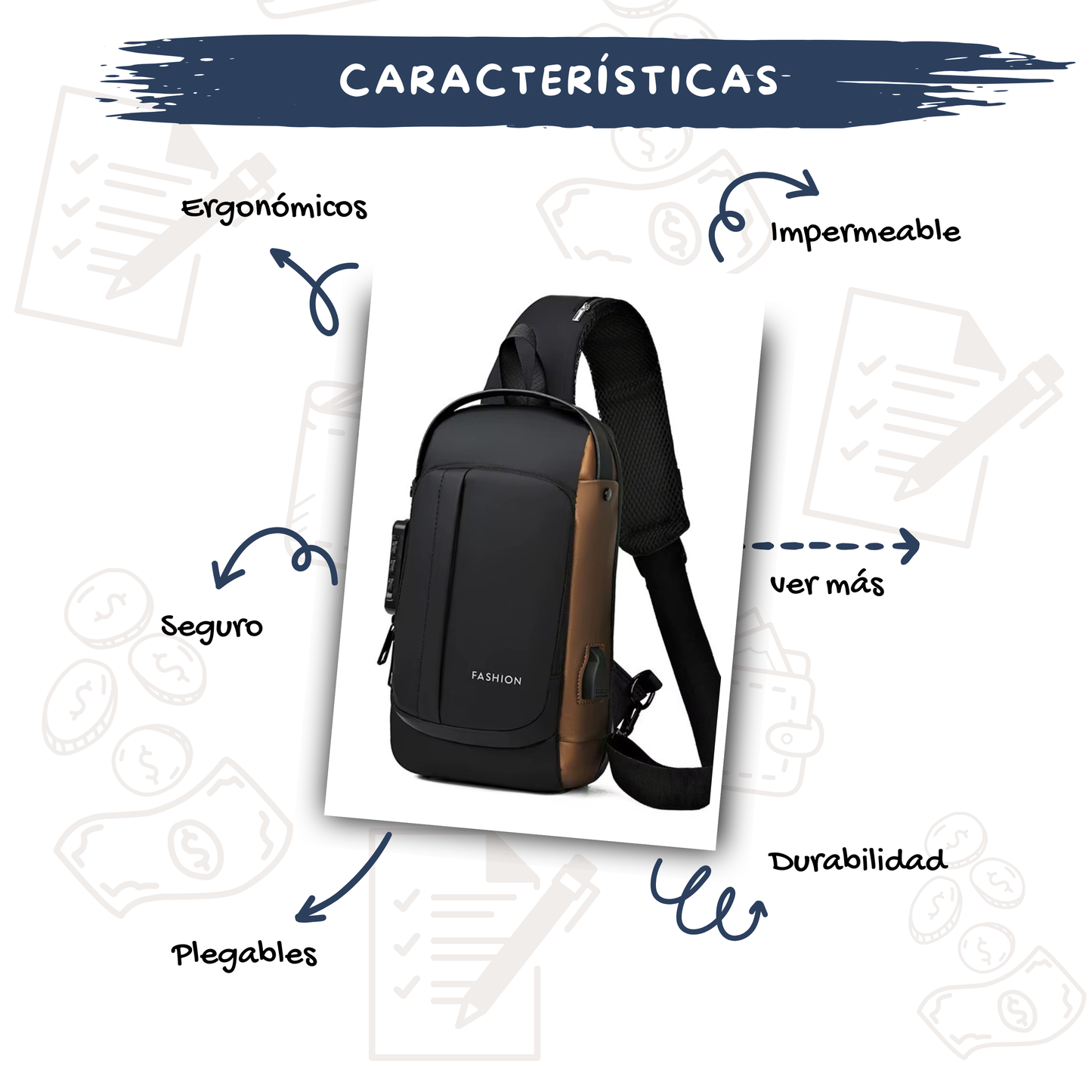 Bandolero Antirrobo con Puerto USB