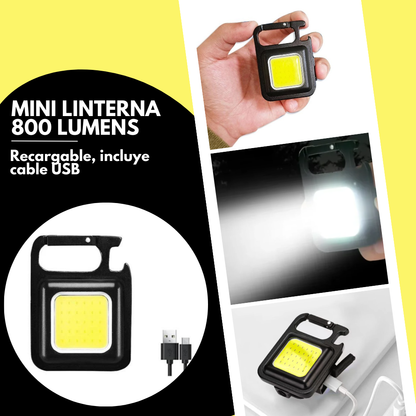 Mini Linterna 800 lumens