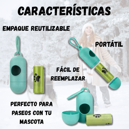 Dispensador Premium De Bolsas para Mascotas