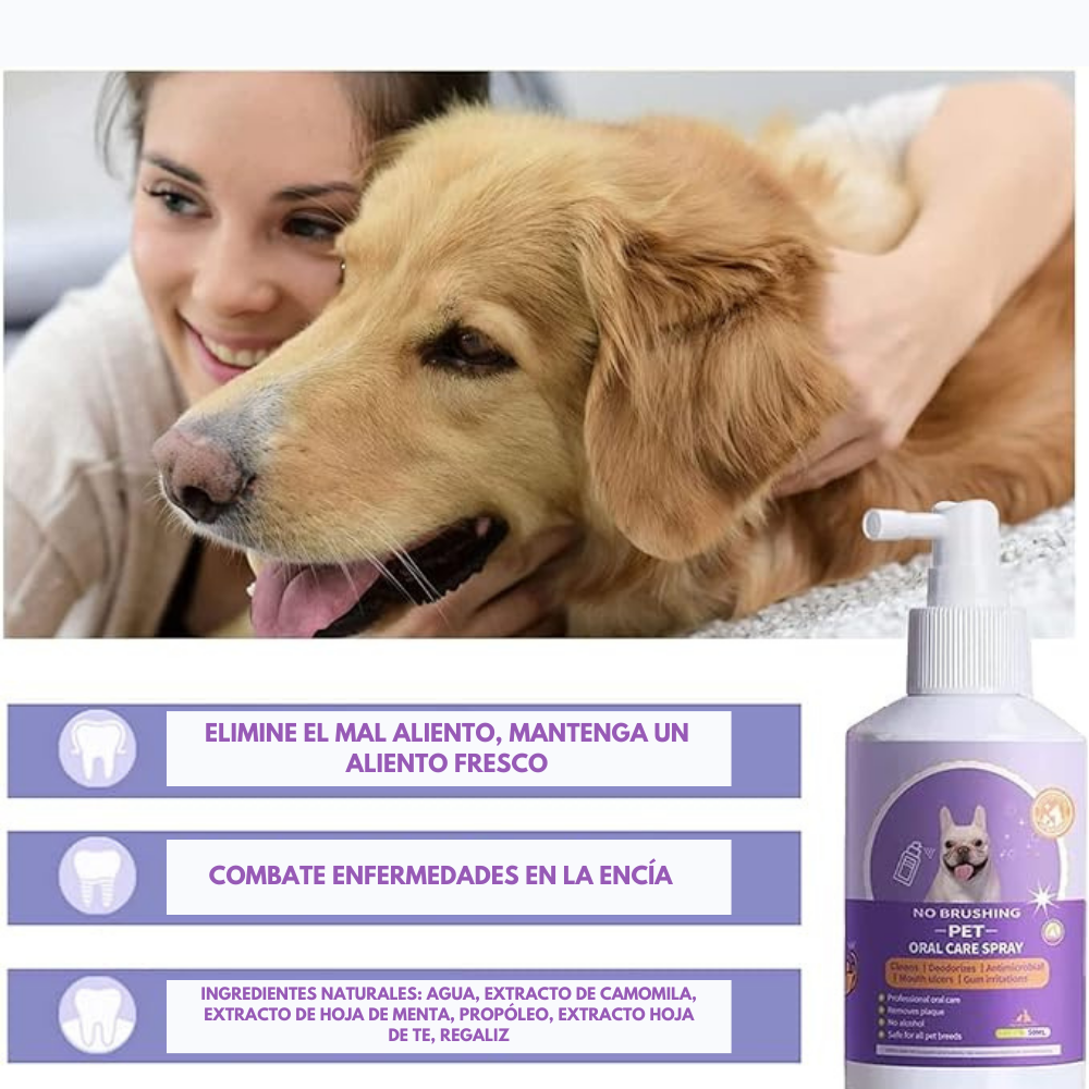 Spray dental mascotas