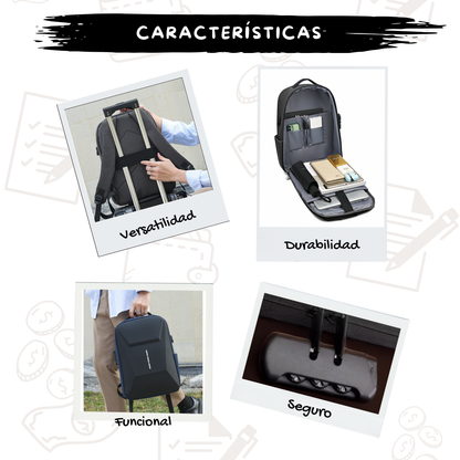 Mochila Antirrobo Con Puerto USB