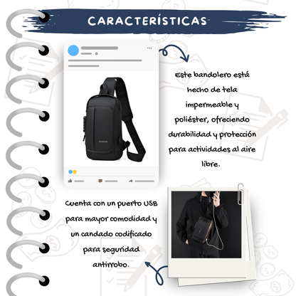 Bandolero Antirrobo con Puerto USB