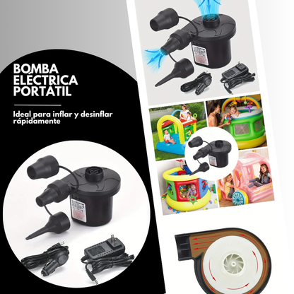 Combo Hamaca Inflable y Bomba Portátil