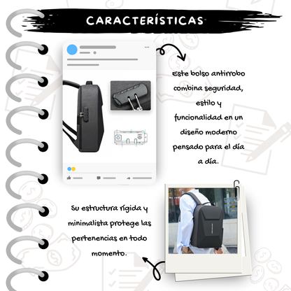 Mochila Antirrobo Con Puerto USB